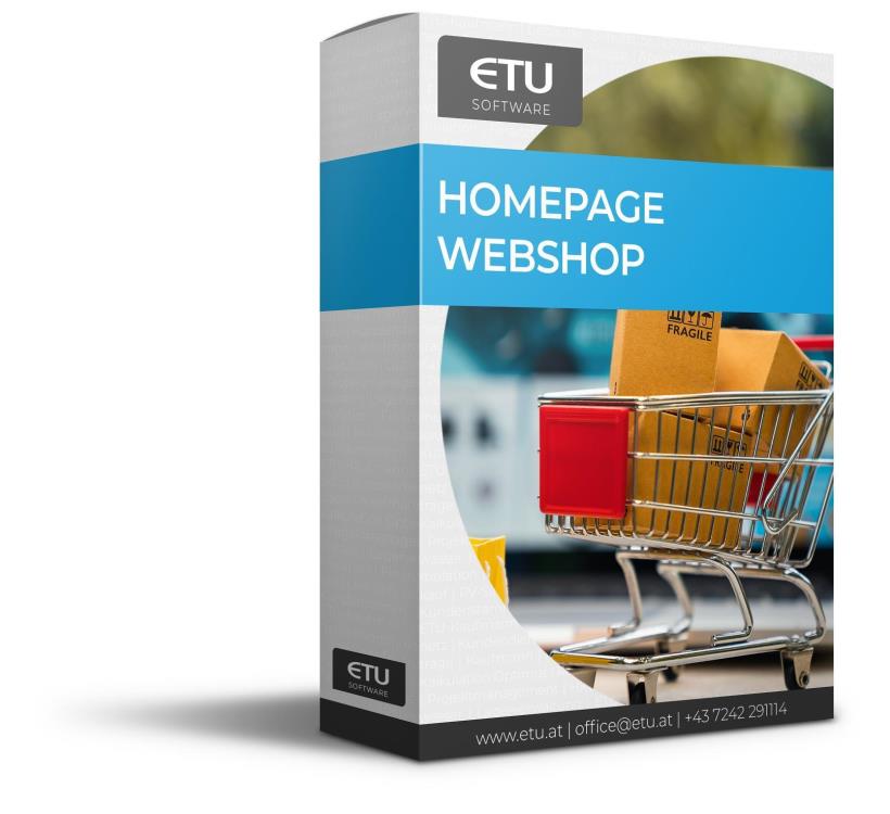 Homepage Online-Shop Vollversion