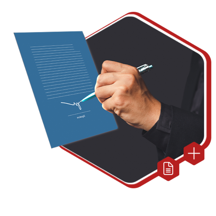 Gescannte Unterschrift inkl. Firmenlogo - Vollversion