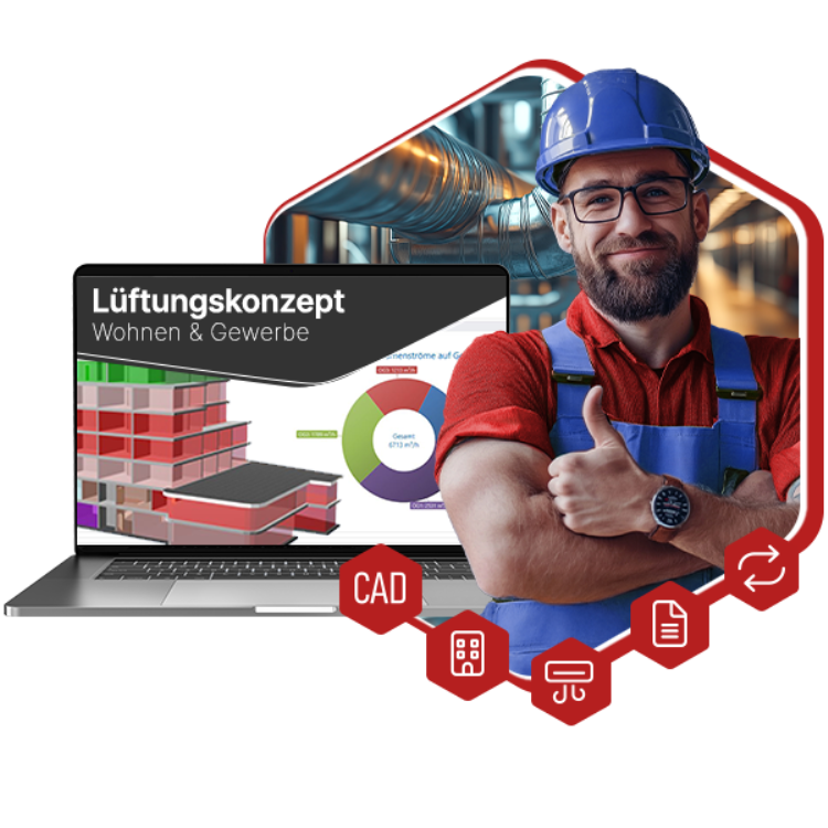 Lüftungskonzept Wohnen & Gewerbe - Vollversion